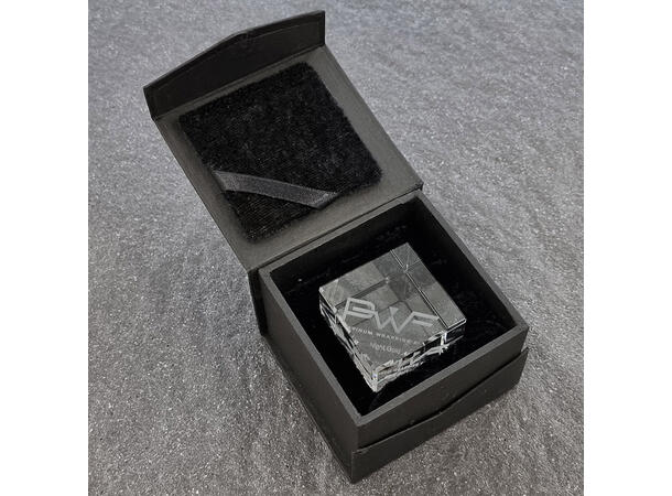 PWF Glass Cube Trophy CC4185 Punisher Orange